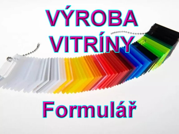 DOPLNĚNÍ ÚDAJŮ PRO VÝROBU