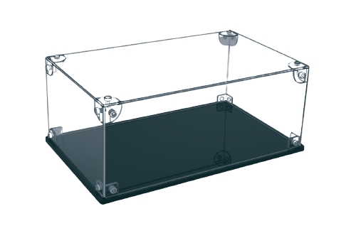 Plexisklová vitrína na modely 2mm (650 x 320 x 450) NT