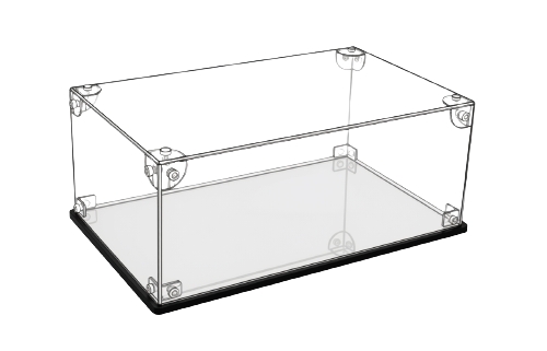 Plexisklová vitrína na modely 2mm (650 x 320 x 450) NT